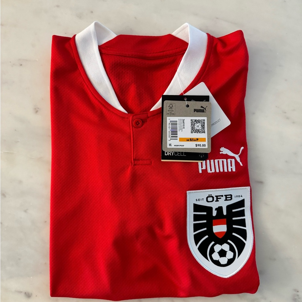 2023 Puma Austria National Team Soccer Jersey - Replica version - Men’s size S